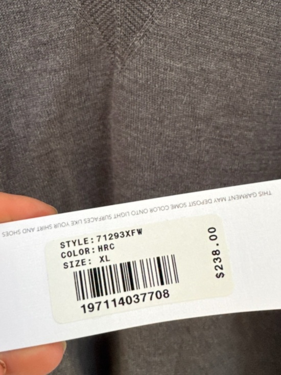 BRAND NEW AG Jeans Brown Classic Long Sleeve V Neck Sweater XL - Picture 4 of 10